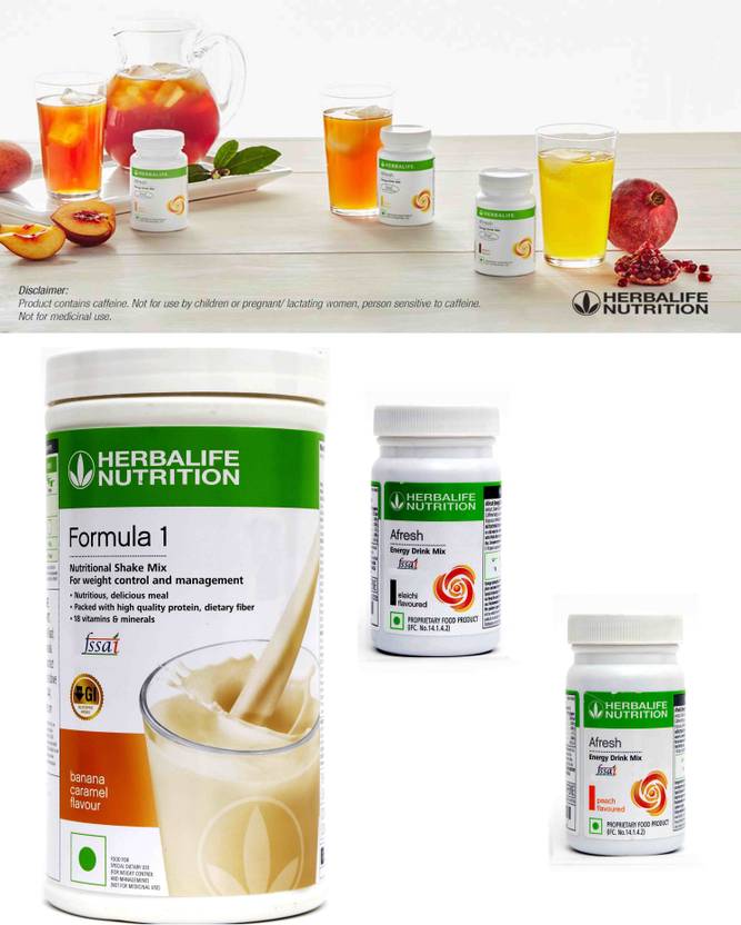 Herbalife Nutrition Formula 1 Nutritional Shak Mix Banana With Afresh