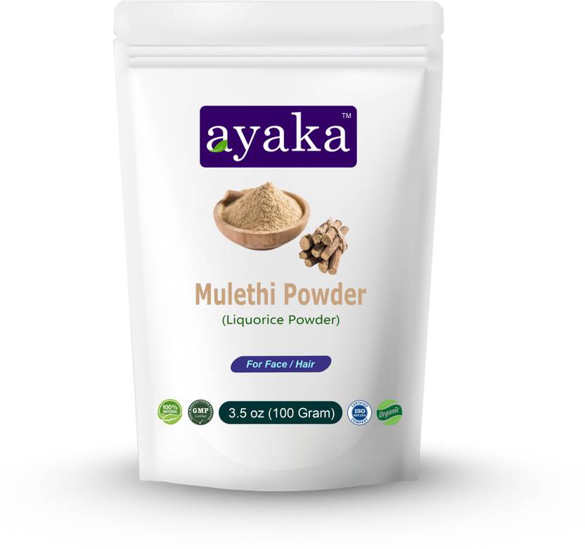 ayaka Pure & Natural Mulethi Powder For Skin Whitening, Licorice Powder