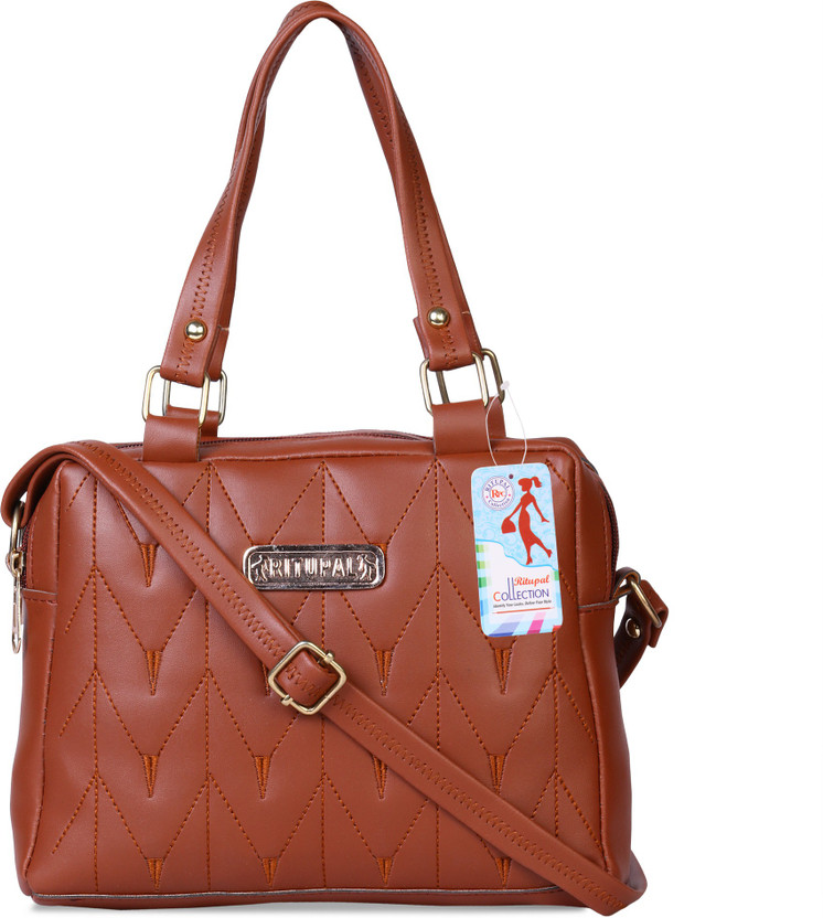 Women Tan Hand-held Bag Tan