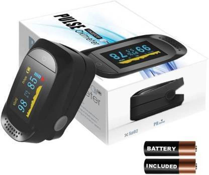 Oxistar Fingertip Pulse Rate Oximeter Heart Monitor With Batteries High