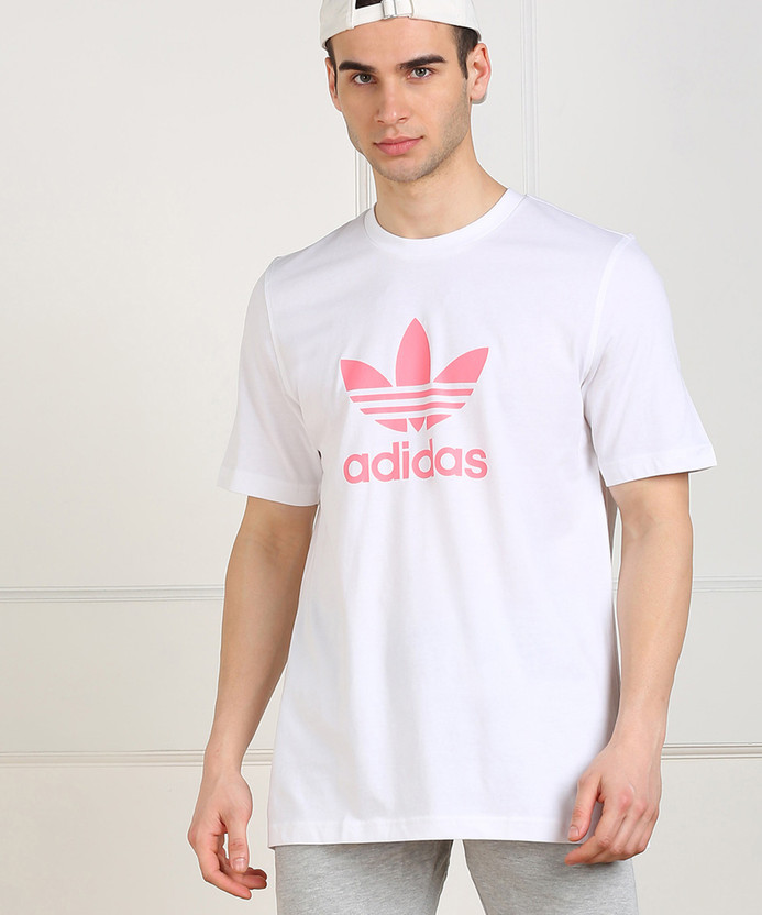 ADIDAS ORIGINALS Printed Men Round Neck White T-Shirt - Buy ADIDAS  ORIGINALS Printed Men Round Neck White T-Shirt Online at Best Prices in  India | Flipkart.com