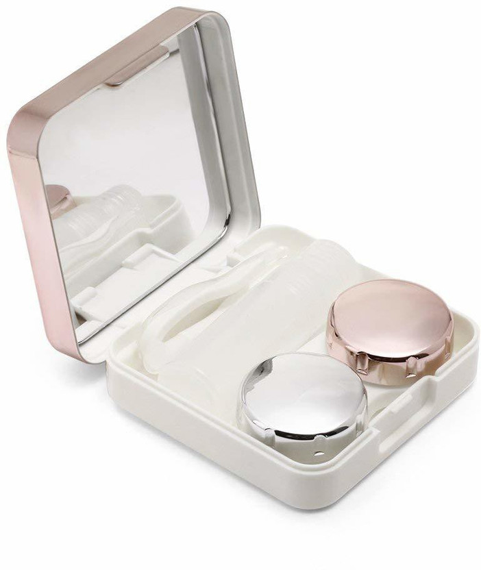 Pyarana Lens Case for Contact Lenses with Mirror, Tweezer, Applicator(Pack of: 1)