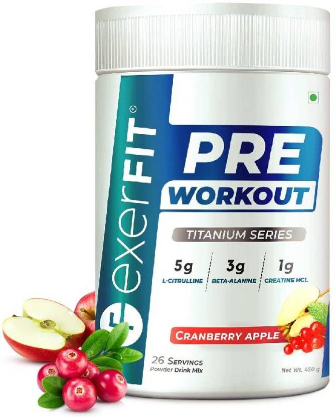 EXERFIT PreWorkout3 g BetaAlanine5g LCitrullineFor