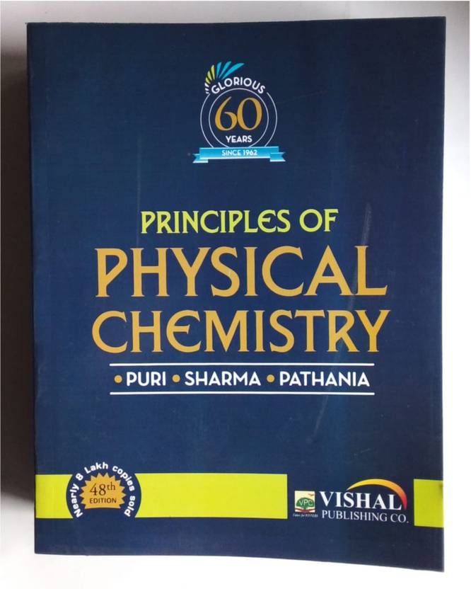 Physical Chemistry By Puri Sharma Pathania 48th Edition Buy Physical