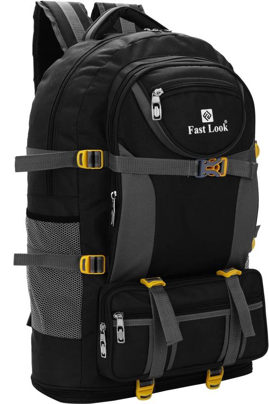 Fast look Expandable Travel Rucksack For Outdoor Sport Camping Hiking Trekking Bag-Black Rucksack  – 60 L  (Black)