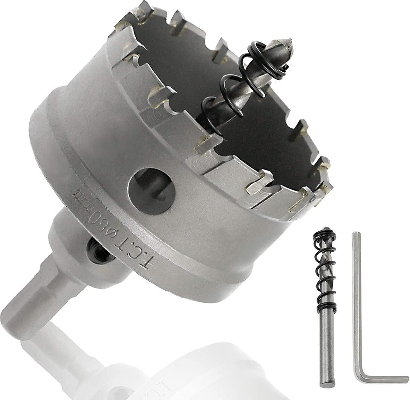 Flipkart uptodateprouducts 60mm Carbide Hole Saw Cutter Drill Bit Tooth Tipped TCT Hole Cutter for Stainless Steel Sheet Metal Sheet Plastic FRP Board - Flipkart Deal