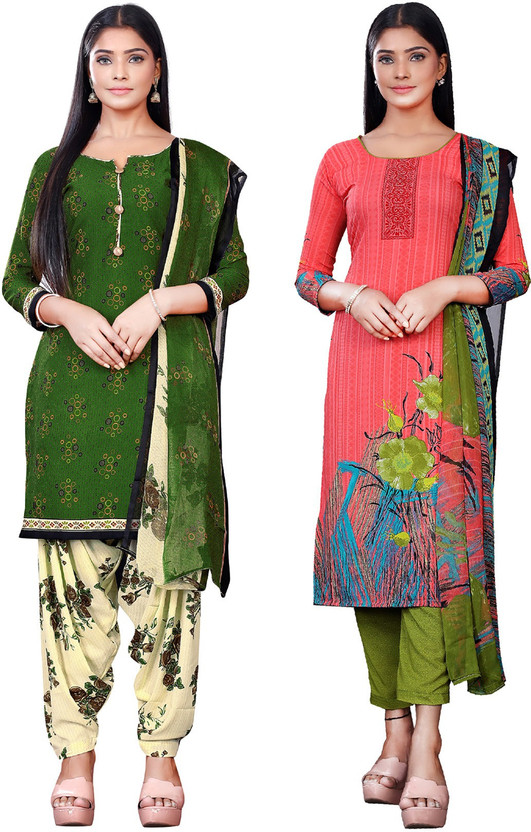 Salwar Studio Synthetic Printed Salwar 