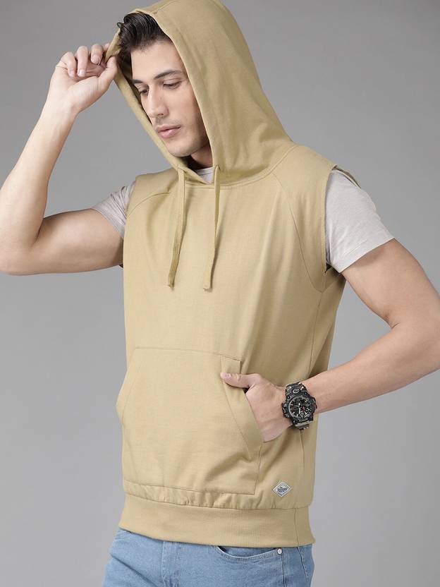 [Size L] Roadster Sleeveless Solid Men Sweatshirt