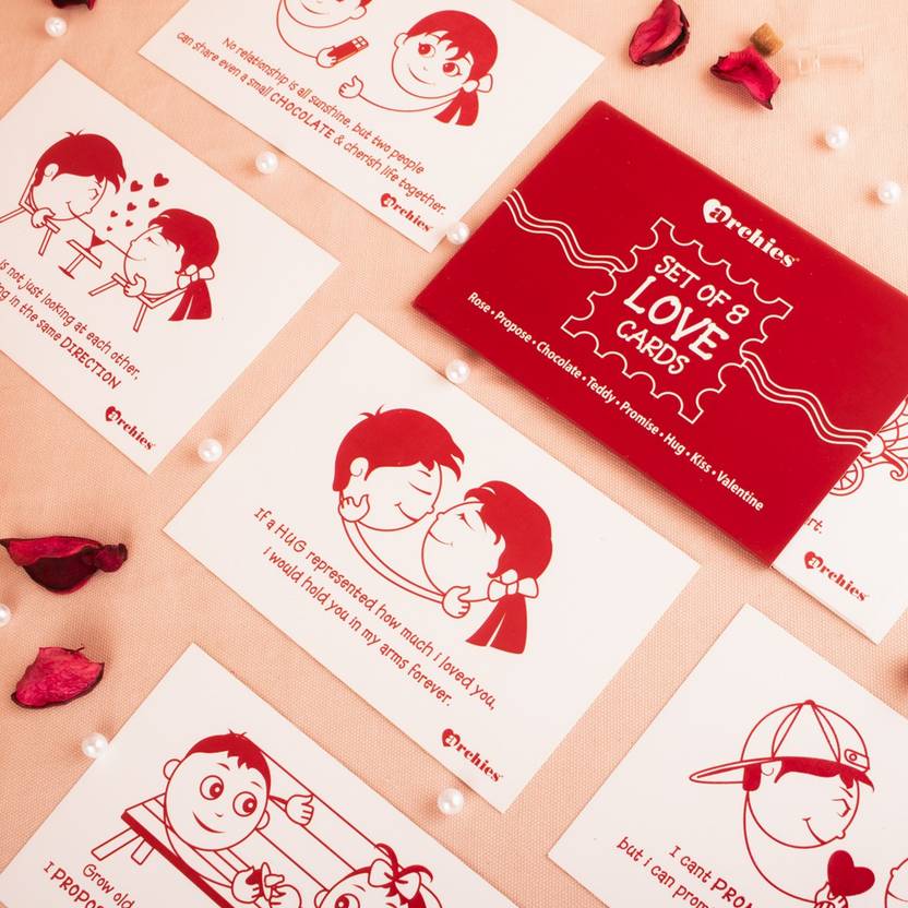 ARCHIES Valentine Love Gifts SURPRISE 8 CardsLove QuotationsRomantic
