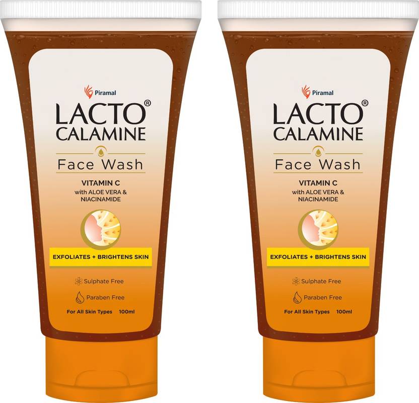 Lacto Calamine Vitamin C with Aloe Vera & Niacinamide for Bright