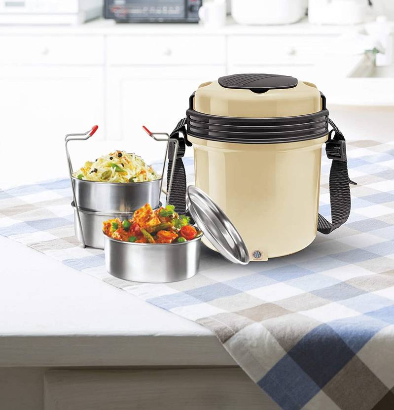 Flipkart.com | MILTON Electric Tiffin 3 Containers Lunch Box