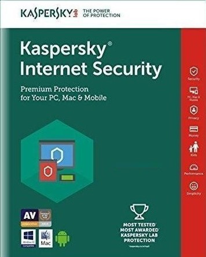 Kaspersky Internet Security 5 User 1 Year (Renewal)(CD/DVD)