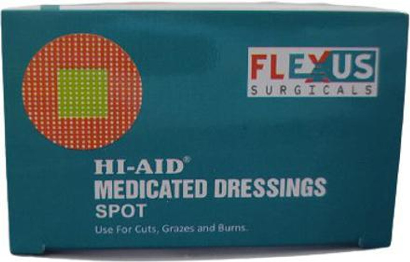 Hi-Aid FIRST AID ROUND SPOT BANDAGE AND INJECTION PLASTER(PACK OF 500) Adhesive Band Aid(Set of 1)