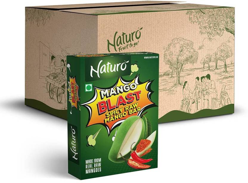 Naturo Spicy Raw Mango Bar 12 Packs of 10 bars each Fruit Candy Bar Price in India Buy Naturo