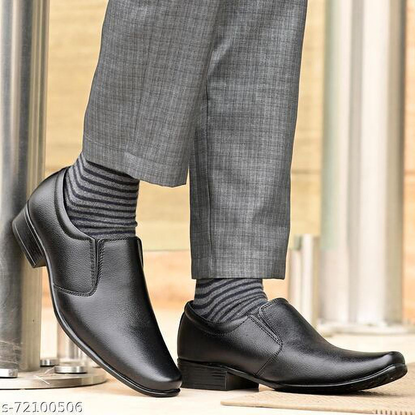 MB SHOES LEATHER FORMAL SHOES (BLACK 