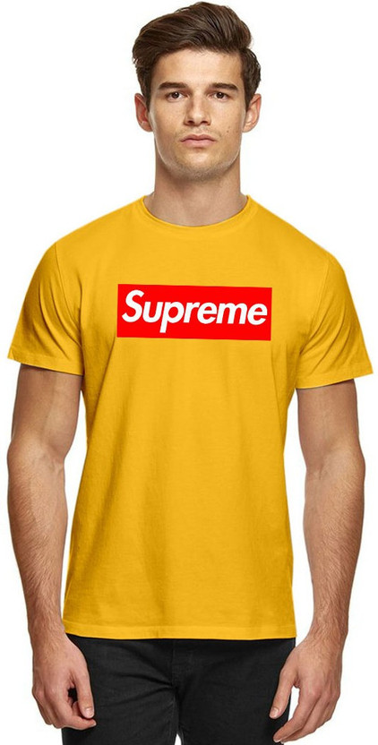 Supreme t shirt yellow Clearance