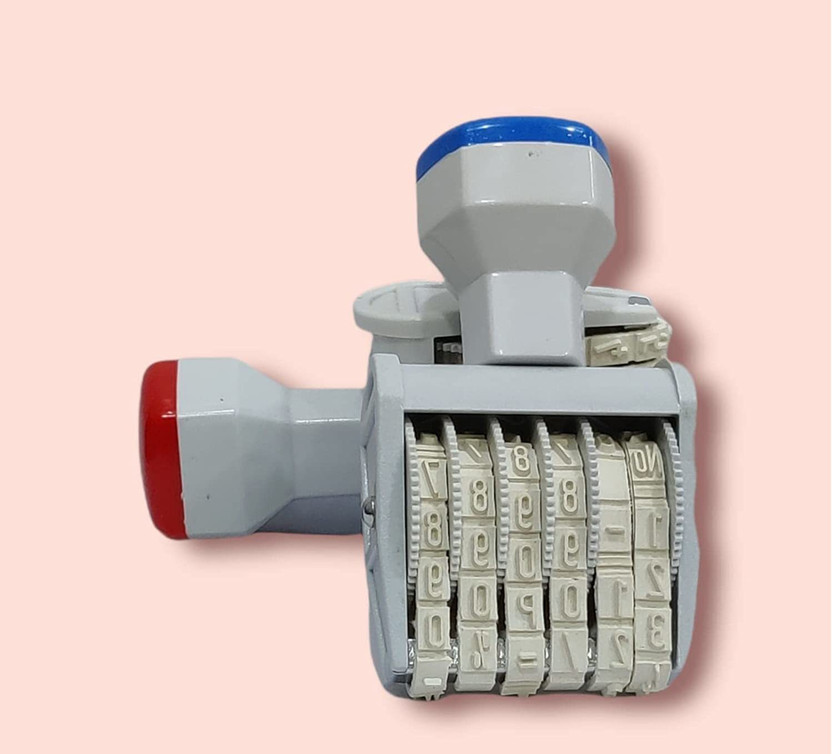 BRIZEM Number Stamp (Incl. ?, Kg, Gm, No.) - 6 Digits Without Pad/Manual/Rolling number rolling(standard, NA)
