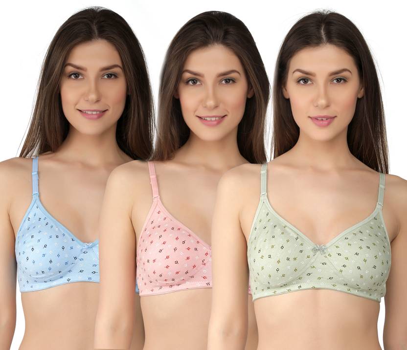 Alina PRINT SMLS Women Full Coverage Non Padded Bra - Buy Alina