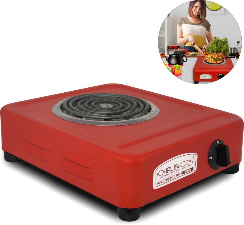 Orbon Deluxe Commercial 2000 Watt Radiant Electric G Coil Hot Plate