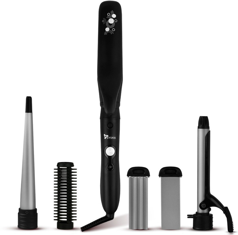 Syska HS5000K Hair Straightener(Black, Grey)