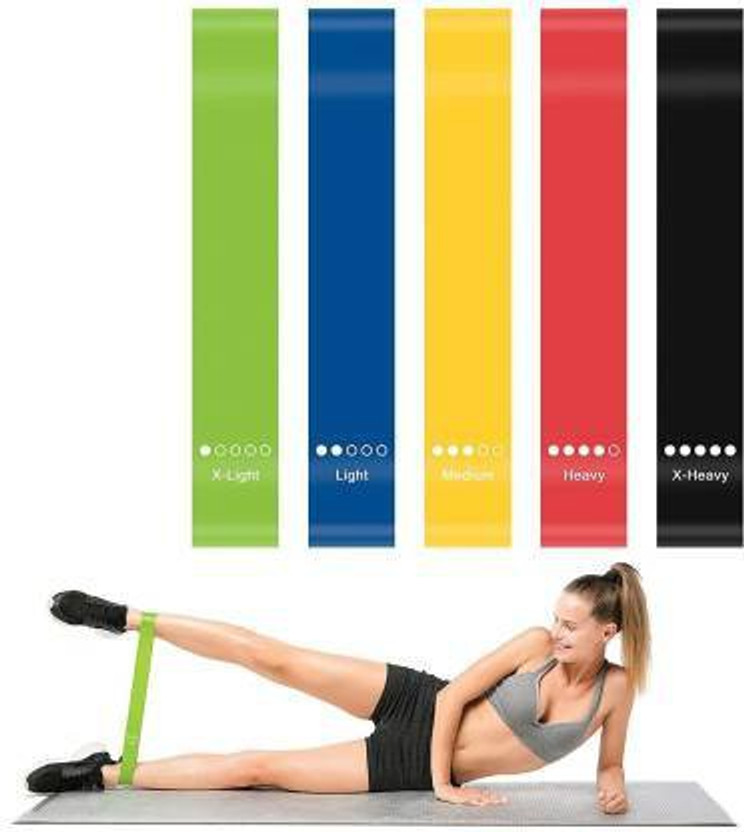 MODERNEHUB Stretch Loops Workout | Gymming, Stretching, Glutes, Strength Training Resistance Tube(Multicolor)