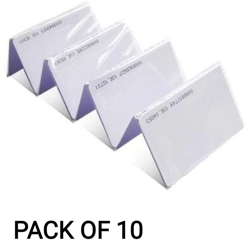R K SALES 10 Card Holder(Set of 10, White)