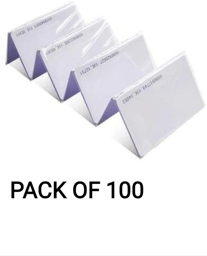 R K SALES 100 Card Holder(Set of 100, White)