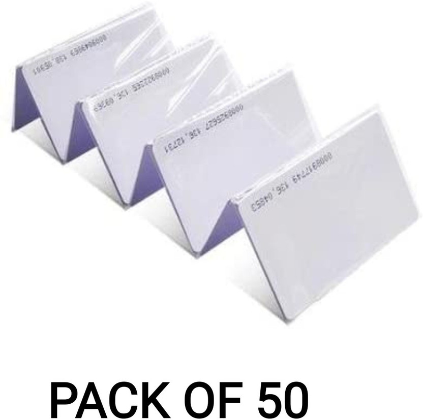 R K SALES 50 Card Holder(Set of 50, White)