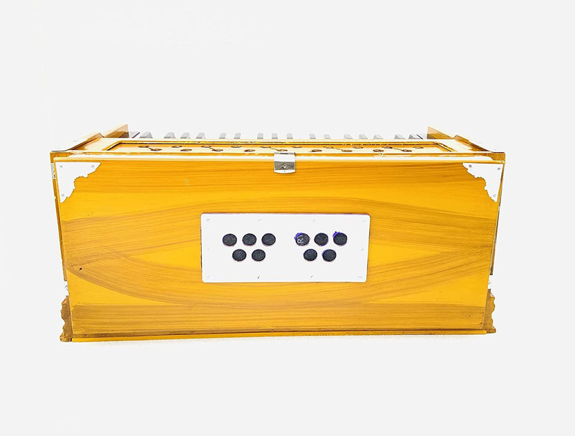 MAGA MART 7 Stopper Harmonium 3.2 Hand Harmonium Two Fold Bellow 3.2 Octave Hand Pumped Harmonium(Two Fold Bellow, Bass Reed, Male Reed)