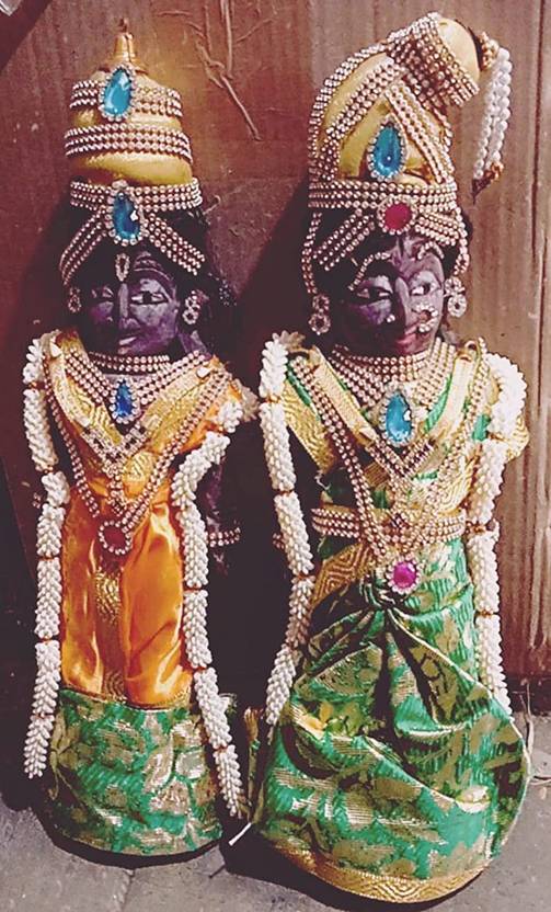 JJ MODERN DESIGNS Marapachi Doll 13" Wooden Dressing Home Decoration