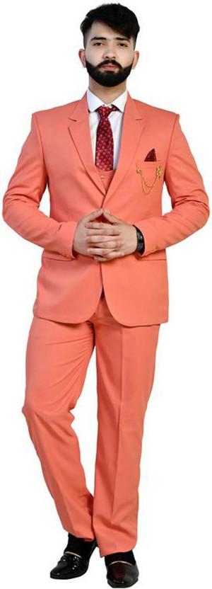 Golden Tree 3 Piece suit Solid Men Suit 