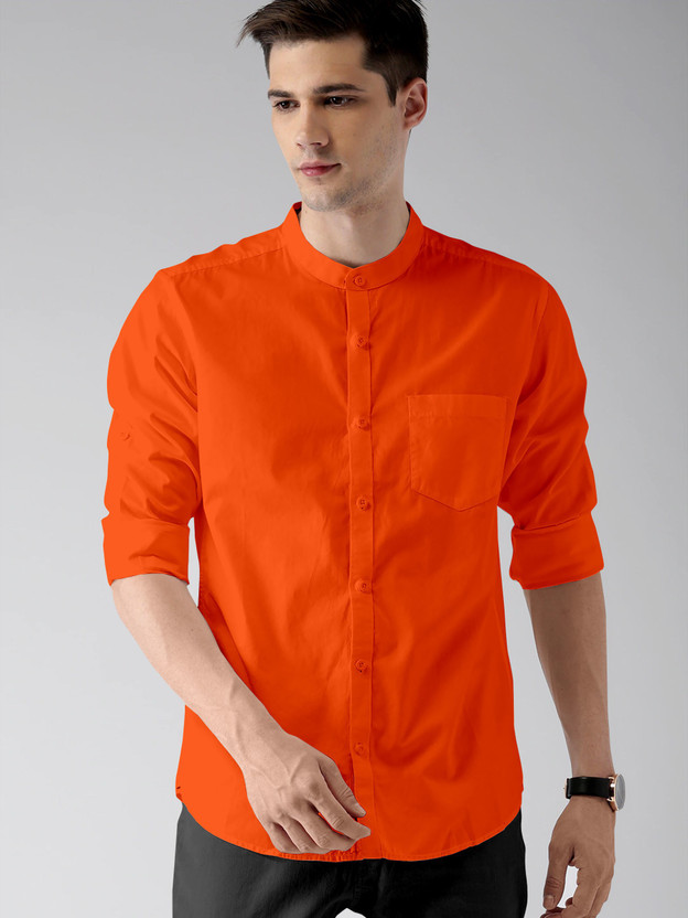 Men orange shirt Clearance