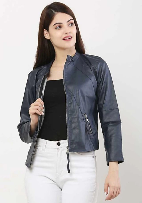 Full Sleeve Self Design Women Jacket 