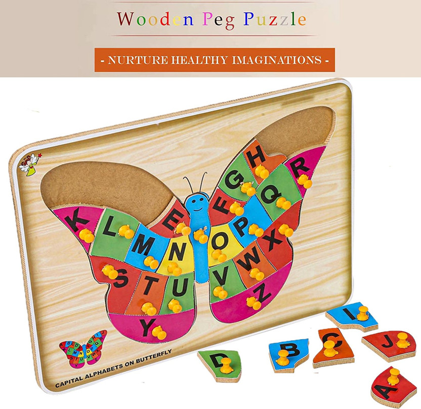 SHALAFI SHALAFI Learning book, Educational Learning Toy Board Alphabet Jigsaw Puzzle cube Game(Beige, Multicolor) - Flipkart Deal