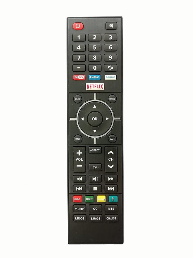 BhalTech Led LCD Smart TV HDTV Universal with YouTube Hotstar Function Compatible for Lloyd Remote Controller(Black)