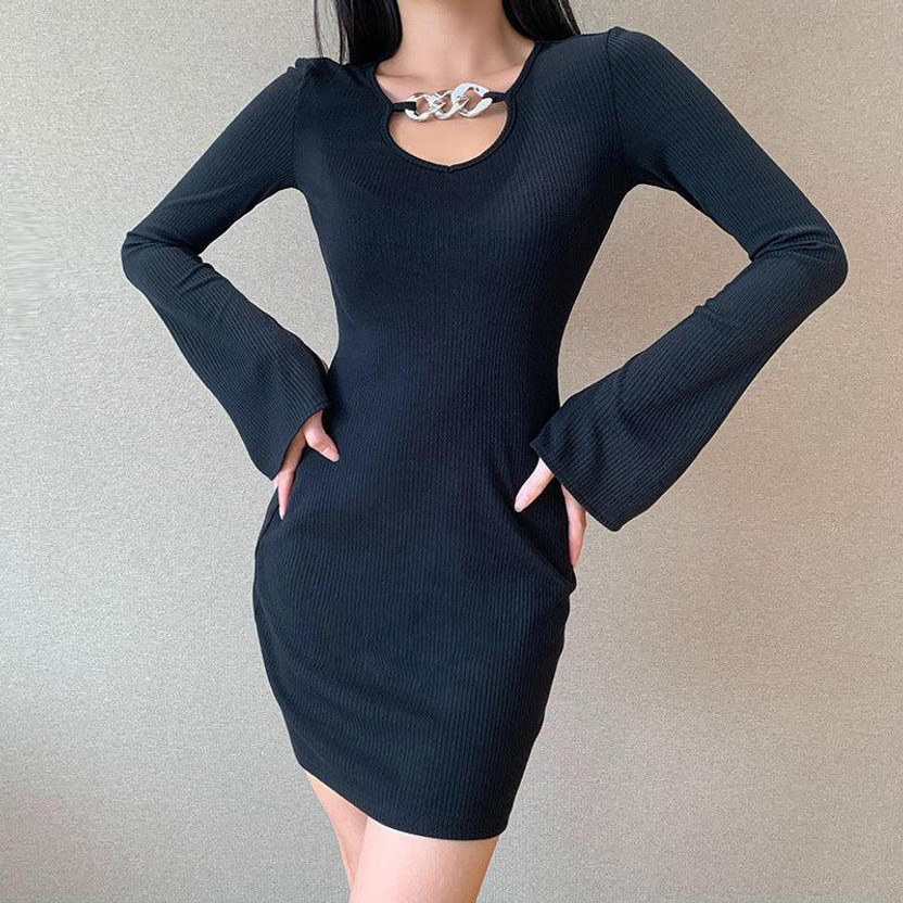 black dress chain