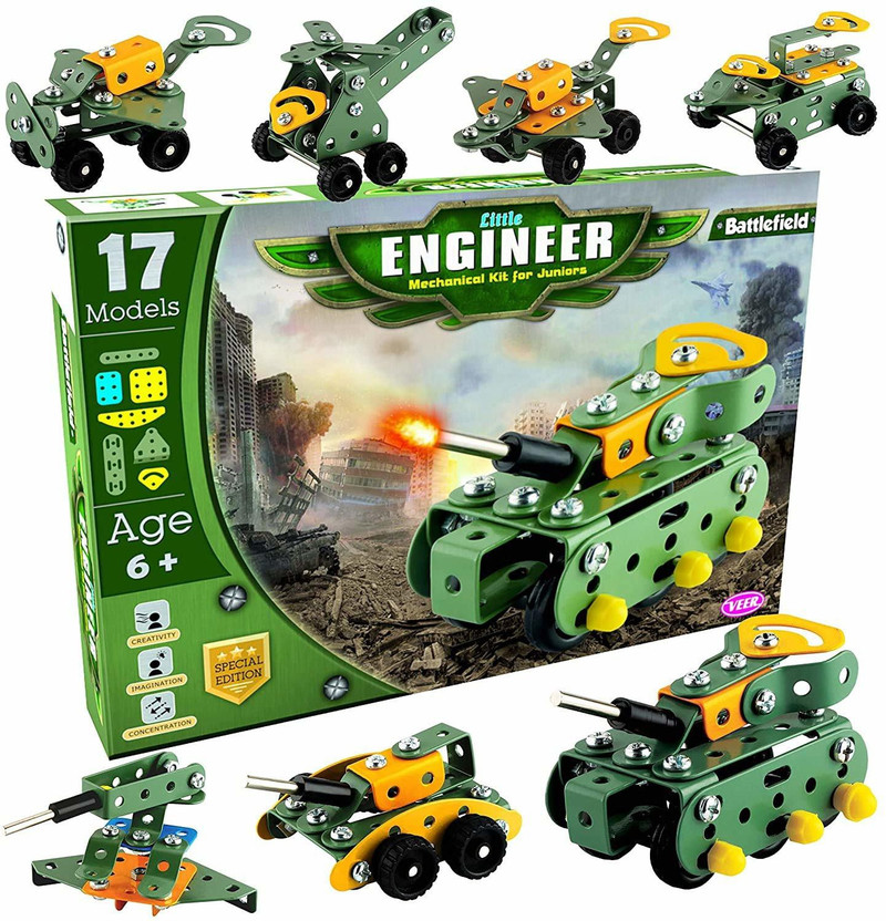 PEZYOX PEZYOX Little Engineer Brain Booster Mechanical Kit (17 Models)(Multicolor) - Flipkart Deal