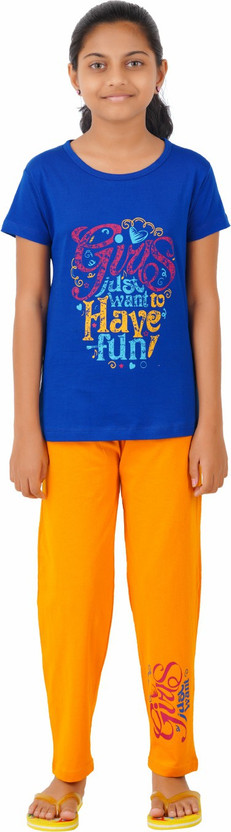 Girl t shirt and pant clearance