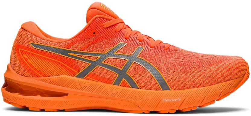 ASICS Asics Mens GT-2000 10 Running Shoes Trainers Sneakers Navy Blue Orange Sports 