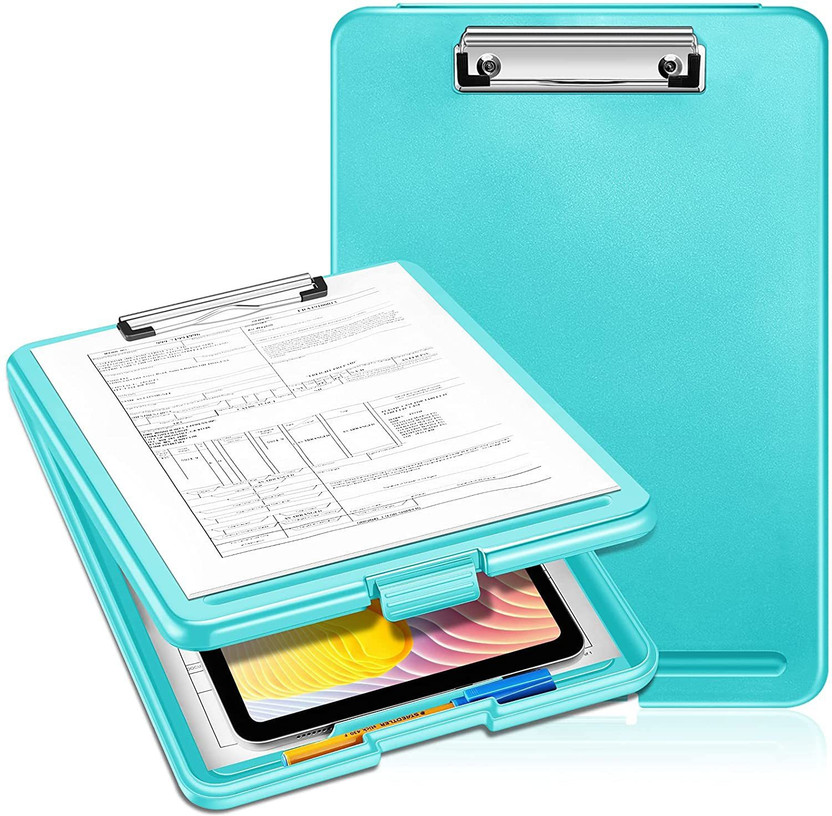 oddpod A4 Clip Pad with Storage and Document Storage(Set of 1, Dark Blue)