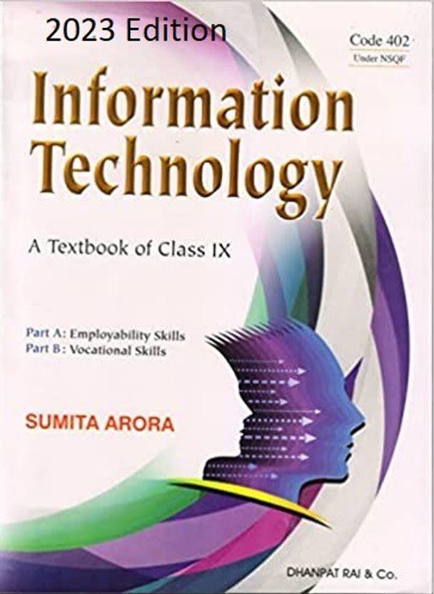 Information technology code 402 under nsqf a textbook of class ix 2022