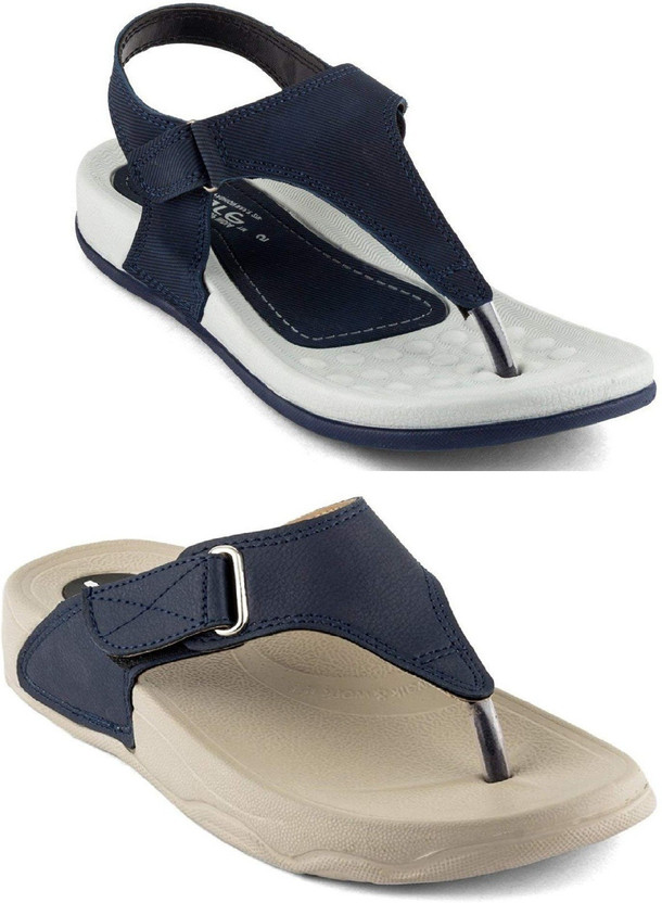 womens navy blue casual sandals