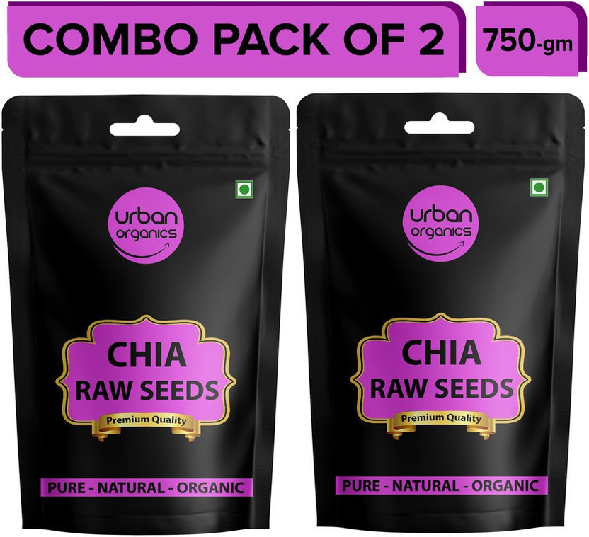 Urban Urban Organics Combo of Raw Chia Seeds for Weight Loss with Omega 3 , Zinc and Fiber Chia Seeds Chia Seeds(2 x 750 g) - Flipkart Deal