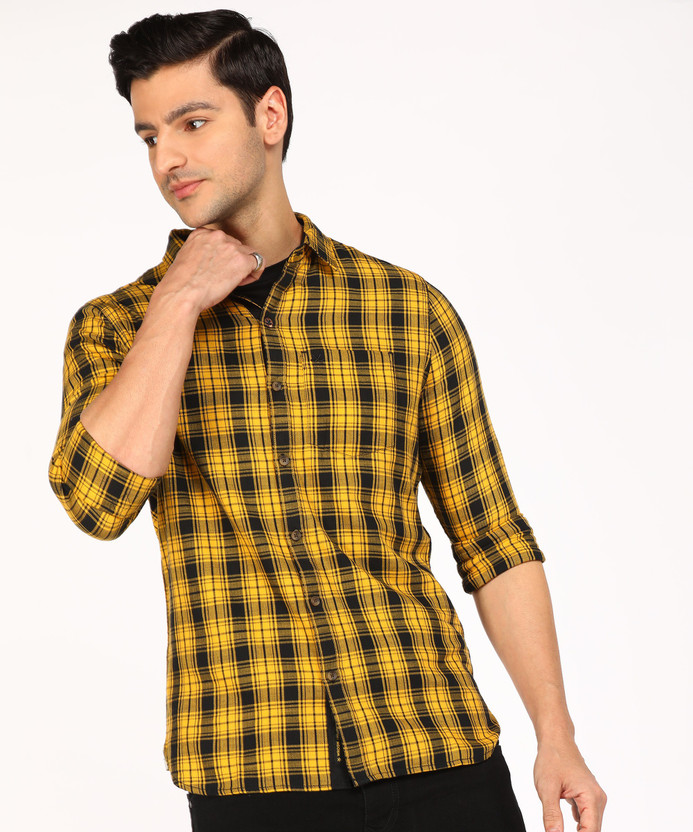 Checkered yellow shirt Clearance