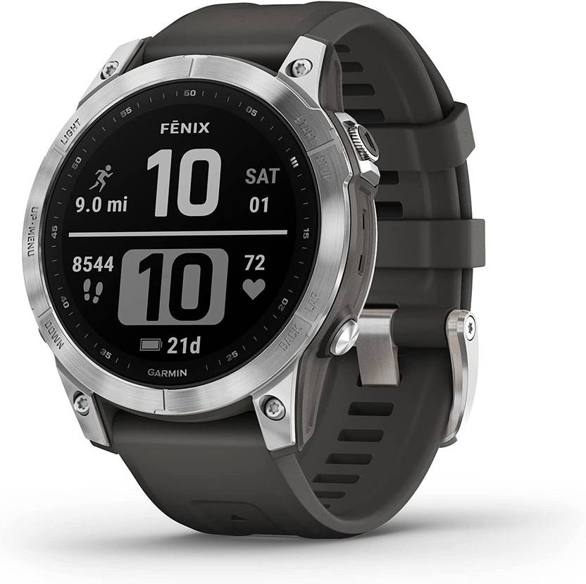 GARMIN Fenix 7 Multisport GPS Watch, Upto 18 Days Battery, Climbpro, Stamina, HRV Smartwatch