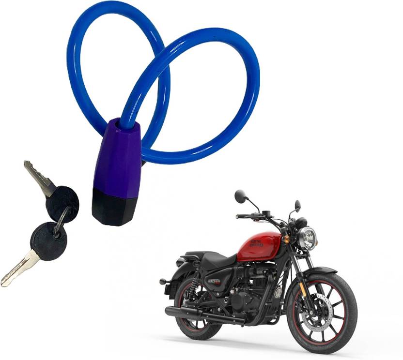 Dhe Best Bike Cable Lock Coil Anti Theft FOR ROYAL ENFIELD Meteor 350 Bike Cable Lock Coil Anti