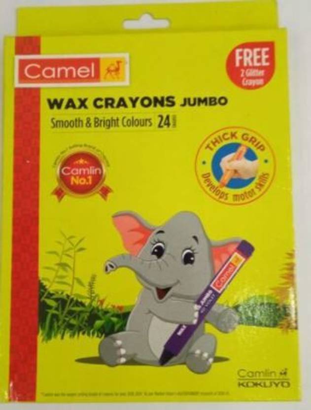 KOKUYO Camel Wax Crayons Jumbo 24 Shades 4523520