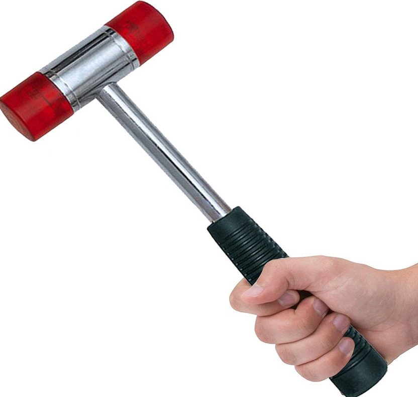 Hyderon Plastic Hammer With Detachable Mallet Soft Faced Plastic Hammer_25MM diameter Sledge Hammer(0.15 kg)