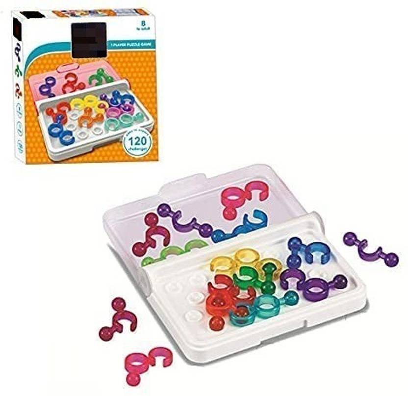 SPKART IQ Brain Games 3D Circular Block Puzzle Game with 120 Challenges