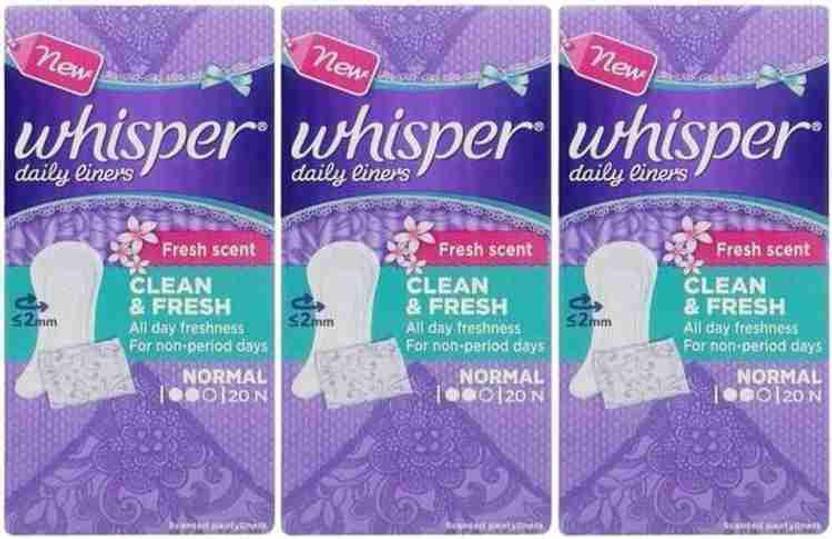 Whisper Daily Liner Normal N20+20+20 Pantyliner Buy Women Hygiene